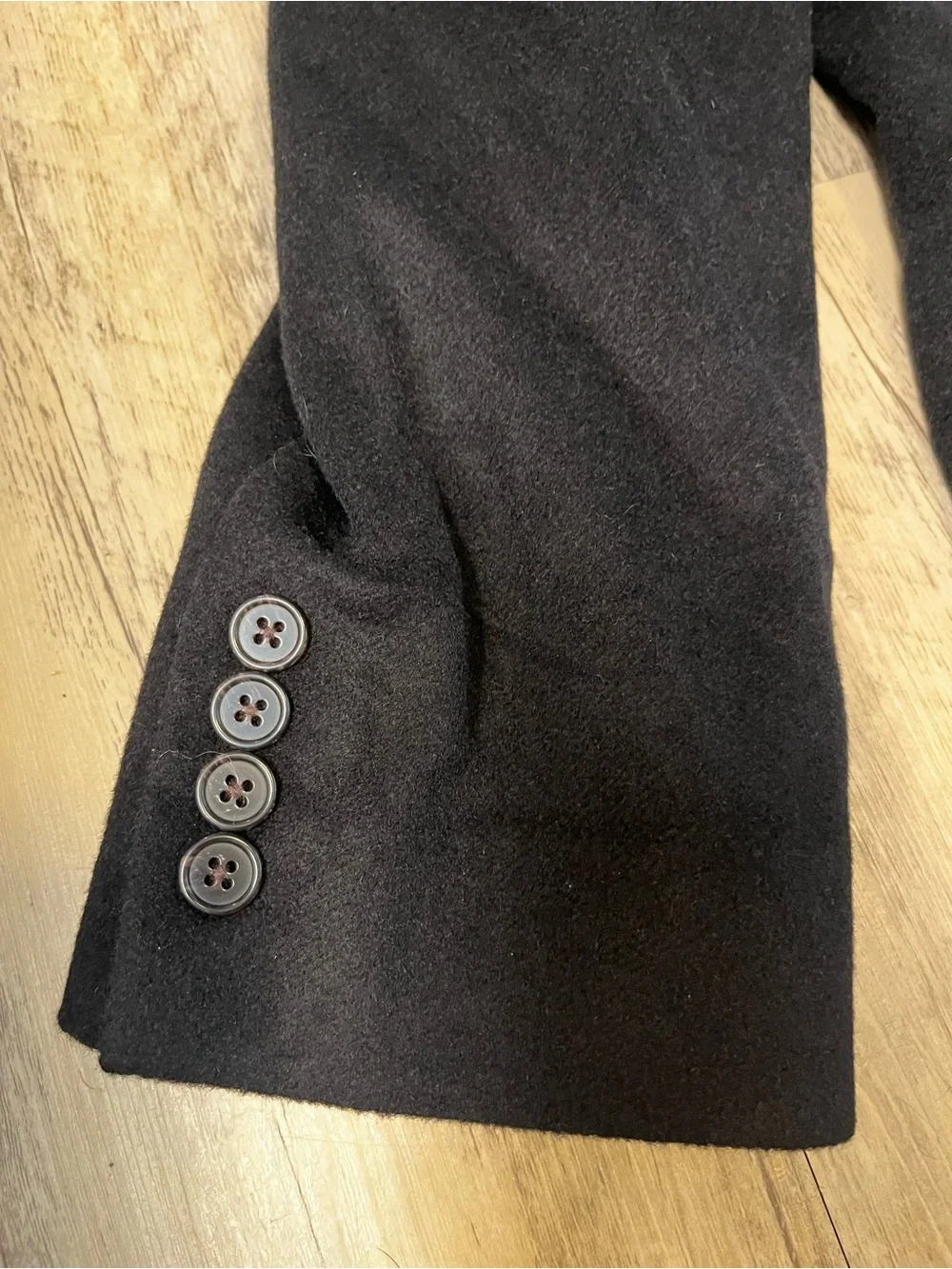 NWT Lauren Ralph Lauren Lacrosse Blazer Wool Cashmere Silk 46R Black
